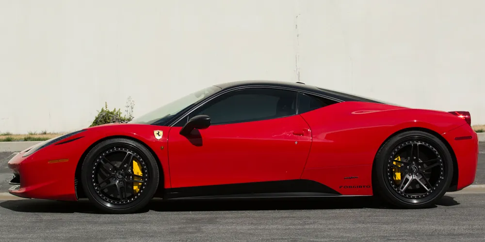Ferrari 458 on Forgiato Italia-F-Cinque wheels