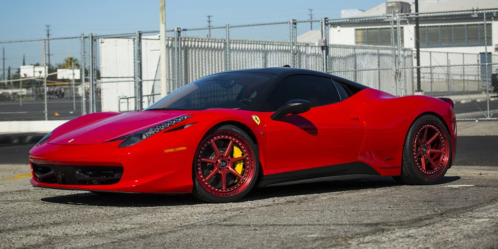 Ferrari 458 on Forgiato Italia-F-Sette wheels