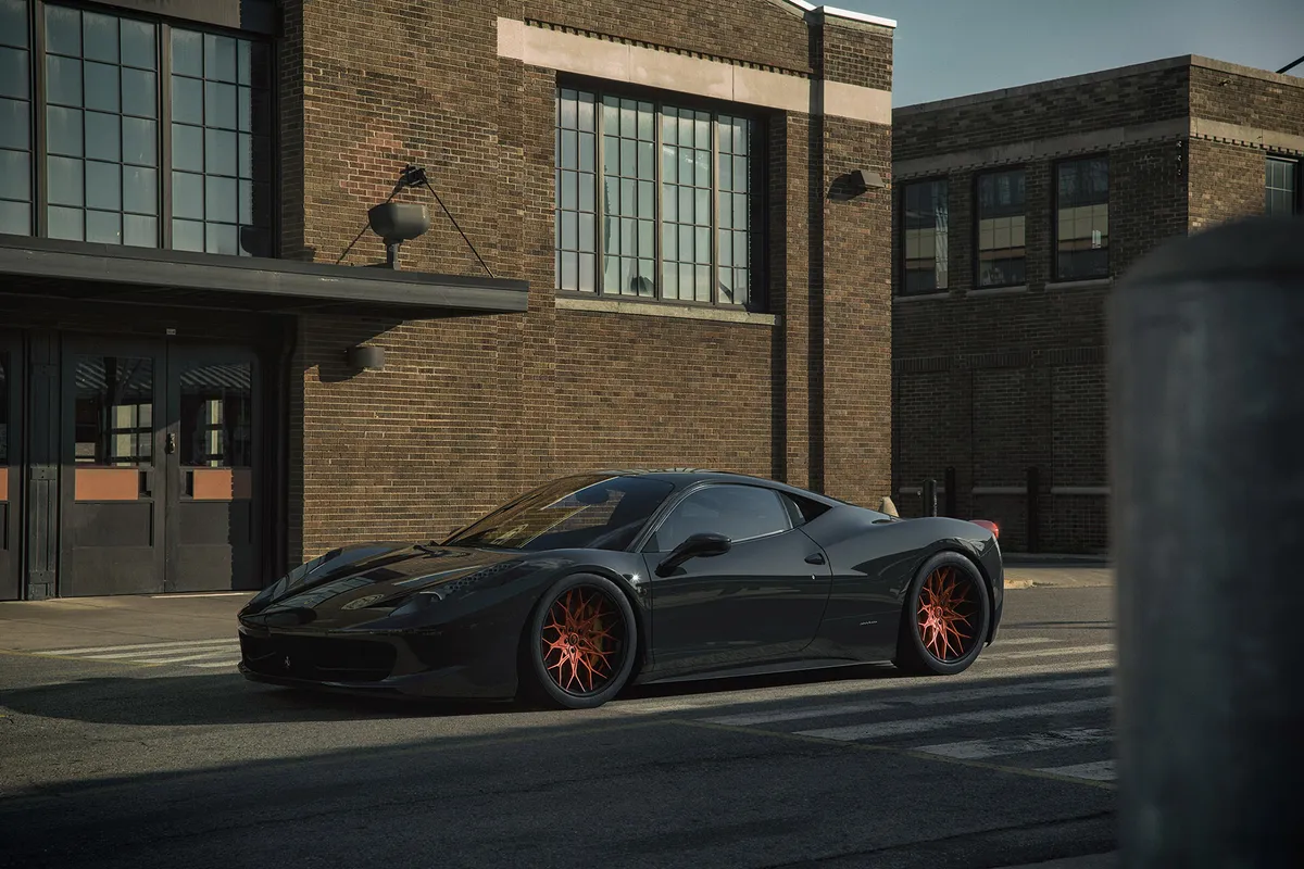 Ferrari 458 on Forgiato Italia-TEC-3 wheels