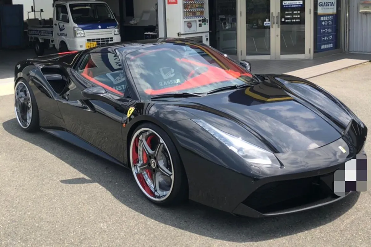 Ferrari 488 on Forgiato Quinto wheels