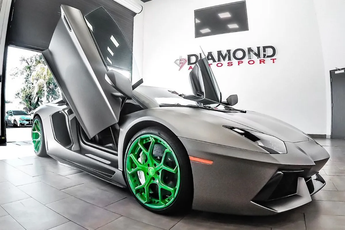 Lamborghini Aventador on Forgiato Quadri-ECL wheels
