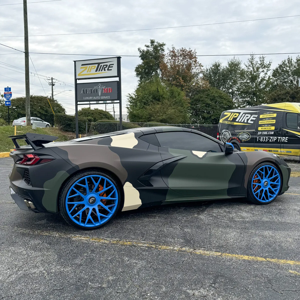 Chevrolet C8 on Forgiato Blocco-ECL wheels