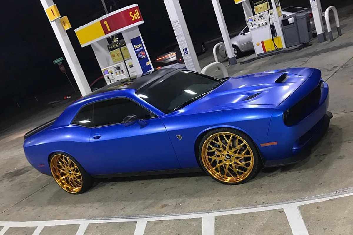 Dodge Challenger on Forgiato Blocco wheels