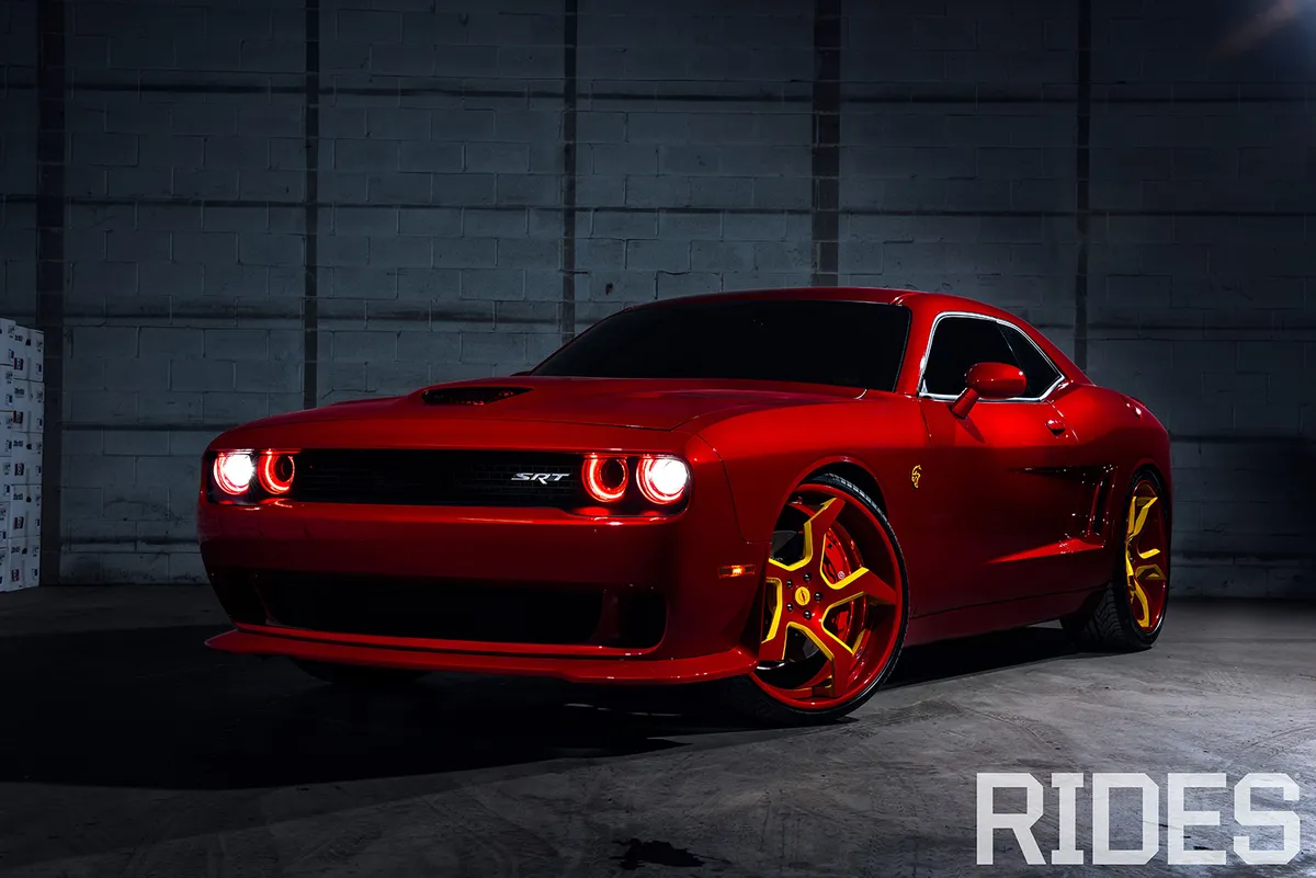 Dodge Challenger on Forgiato Elica-ECX wheels