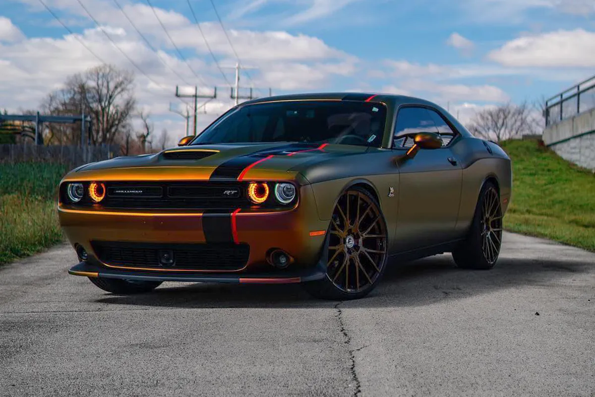 Dodge Challenger on Forgiato Flow wheels