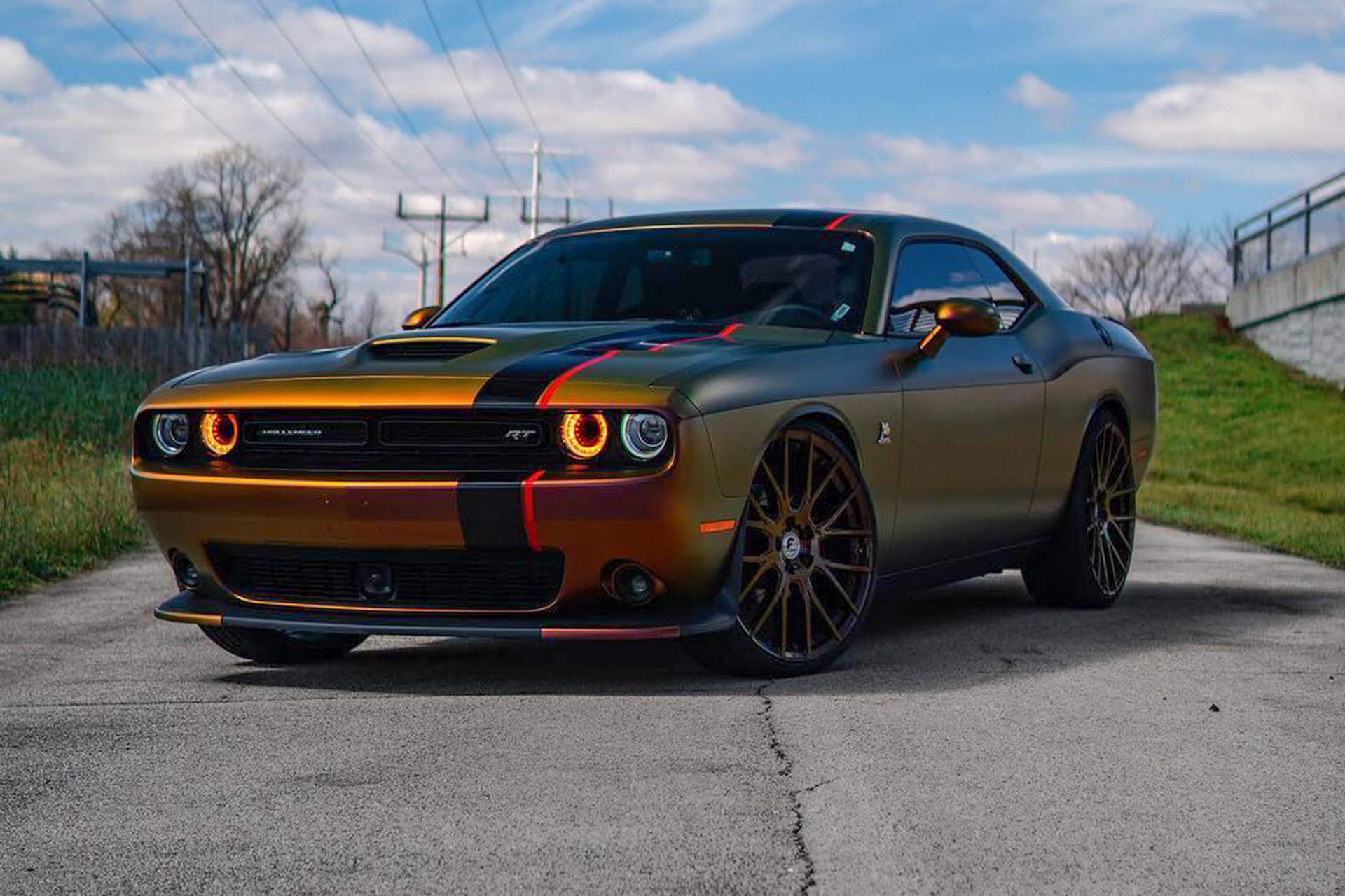 Dodge Challenger on Forgiato Flow wheels