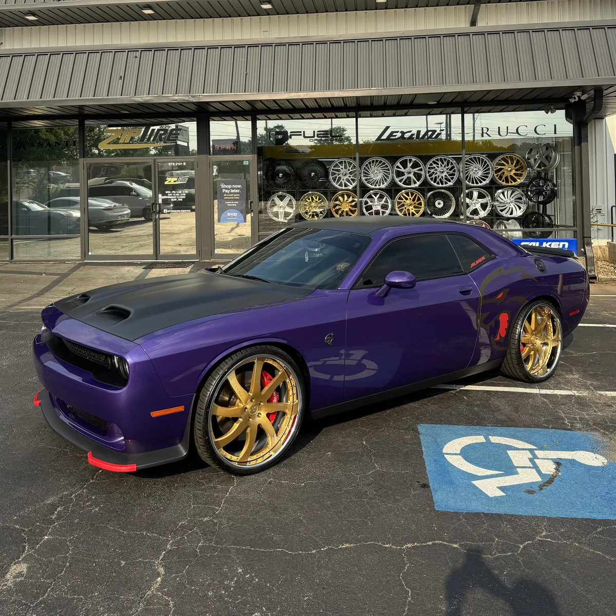 Dodge Challenger on Forgiato Quattresimo wheels
