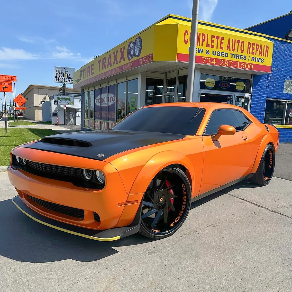 Dodge Challenger on Forgiato Troppo wheels