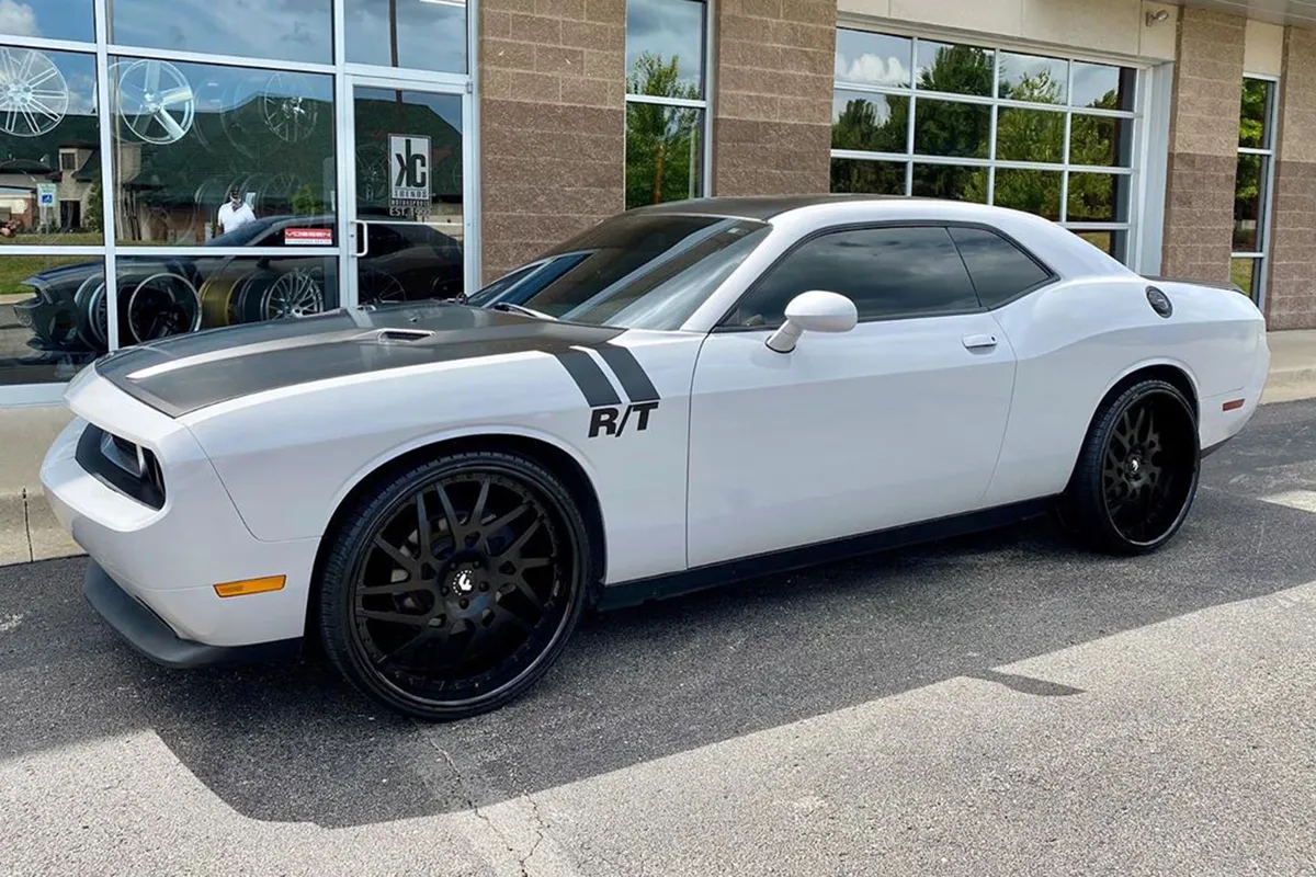 Dodge Challenger on Forgiato Twisted Maglia Ff wheels