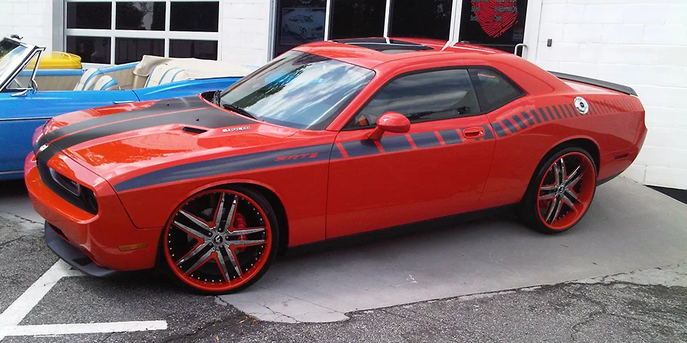 Dodge Challenger on Forgiato Vizzo wheels