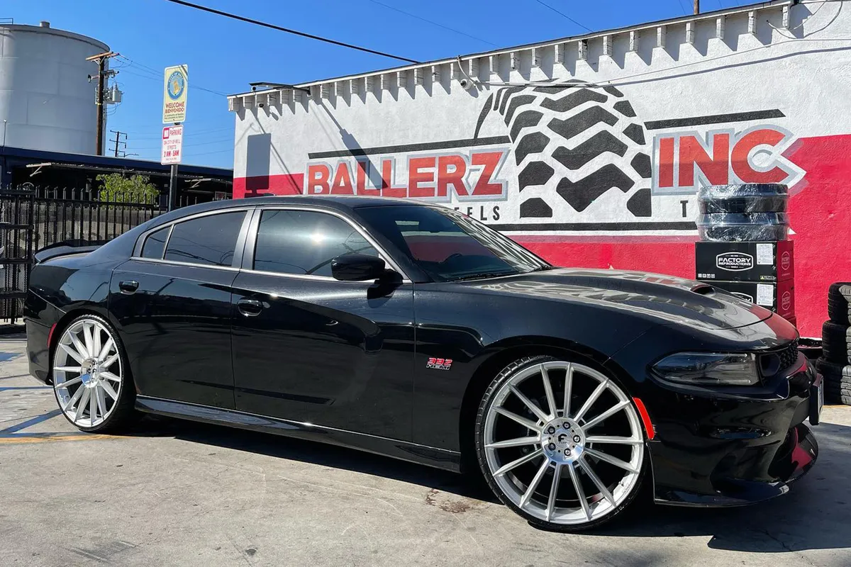 Dodge Charger on Forgiato Flow wheels