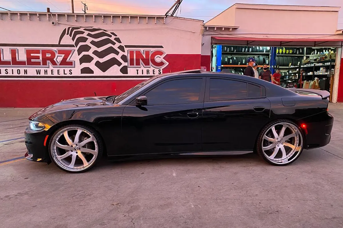 Dodge Charger on Forgiato Quattresimo wheels