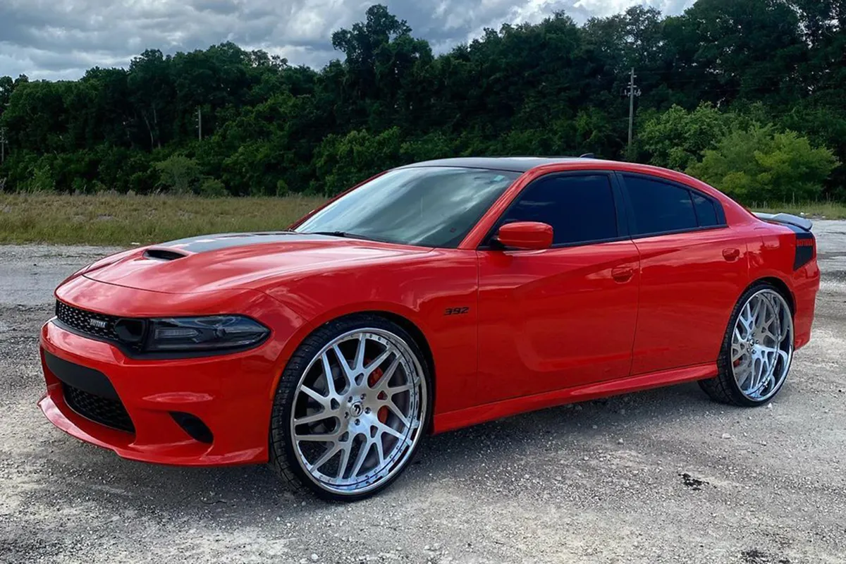 Dodge Charger on Forgiato Twisted Maglia Ff wheels