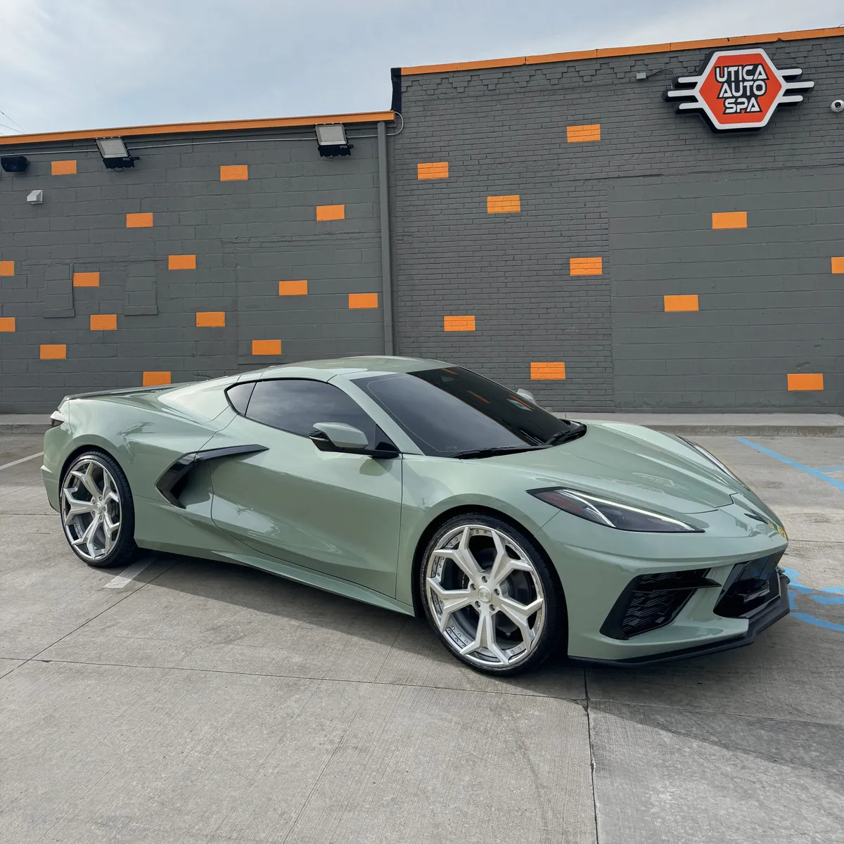 Chevrolet Corvette C8 on Forgiato F2 wheels