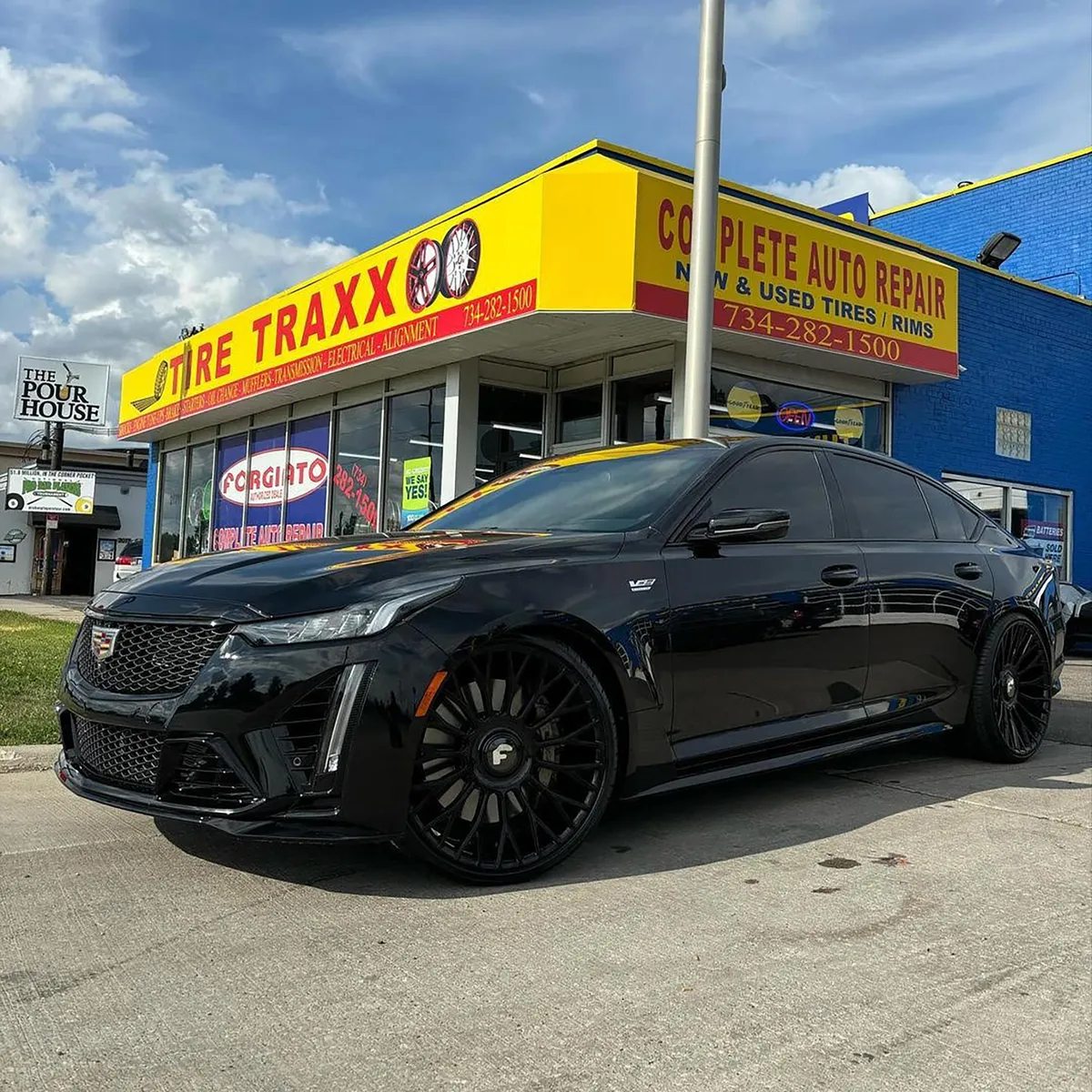 Cadillac Ct on Forgiato NB6-M wheels