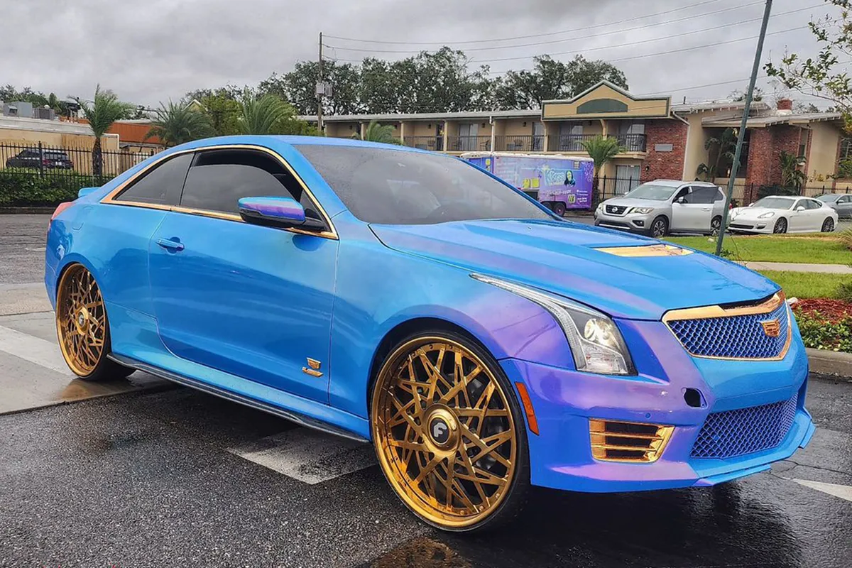 Cadillac CT5 on Forgiato Blocco wheels