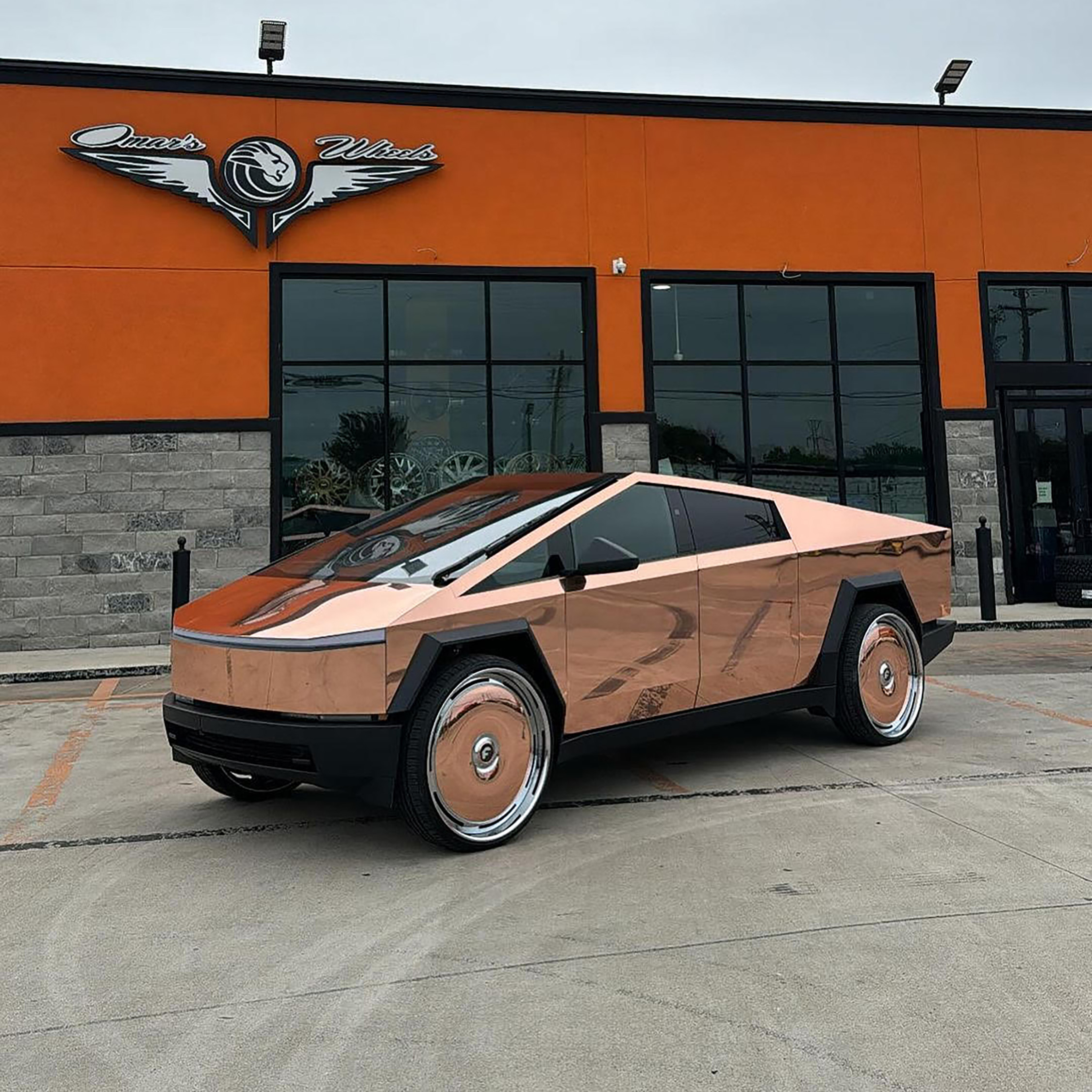 Cybertruck on Blank Slant