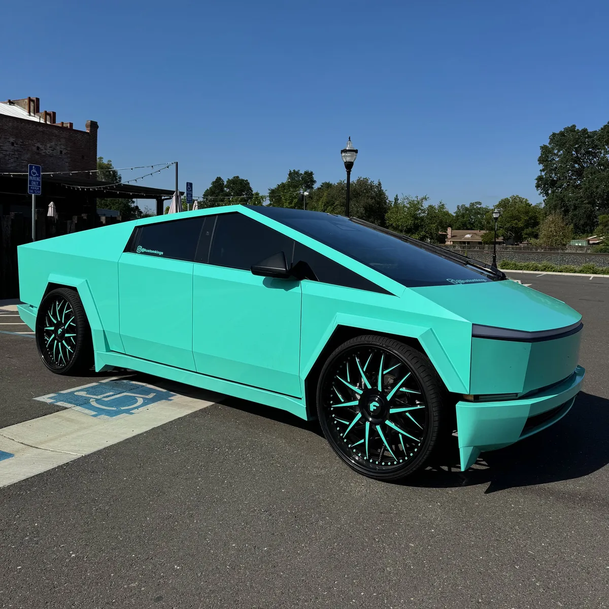 Tesla Cybertruck on Forgiato Blocco wheels