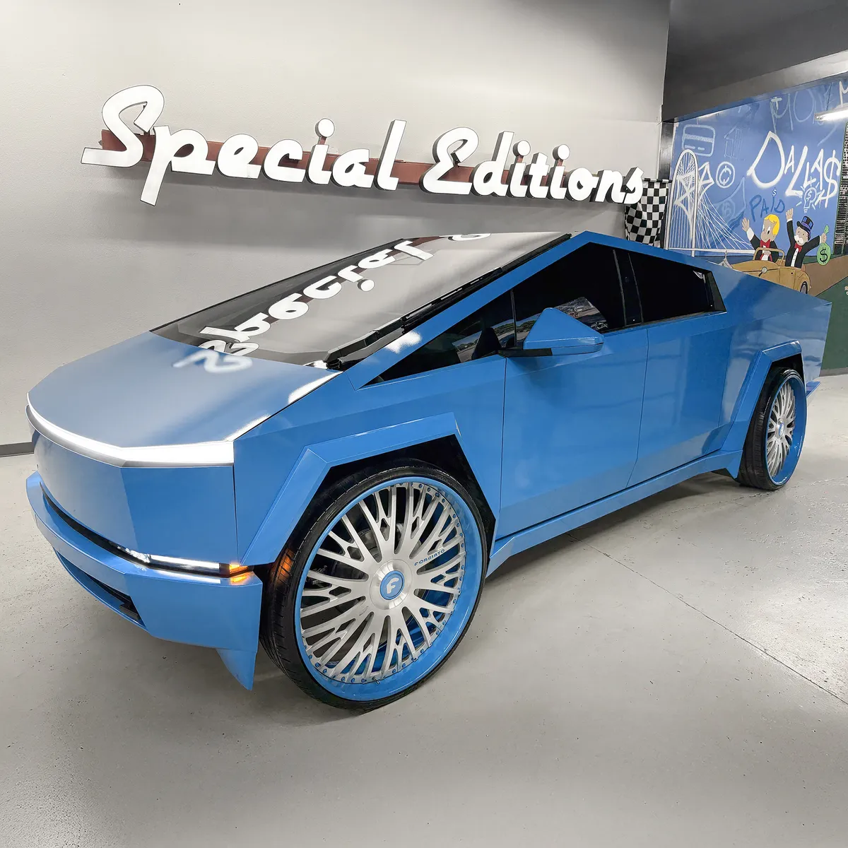 Tesla Cybertruck on Forgiato Cravatta wheels