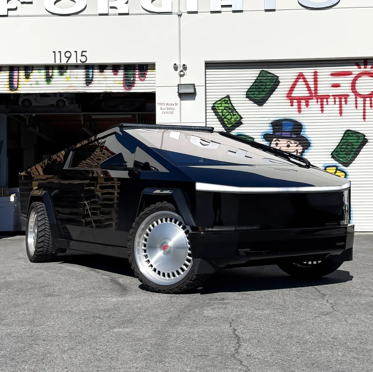 Tesla Cybertruck on Forgiato ECS-2 wheels