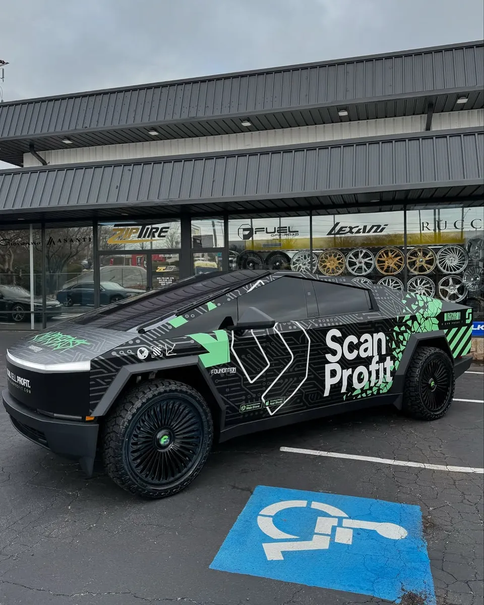 Tesla Cybertruck on Forgiato Multato-M wheels