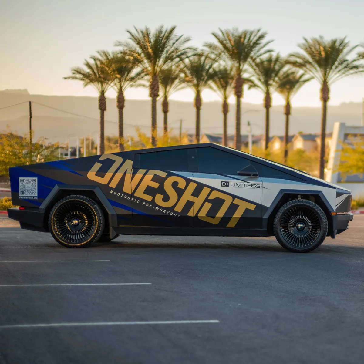 Tesla Cybertruck on Forgiato Trimestre-M wheels
