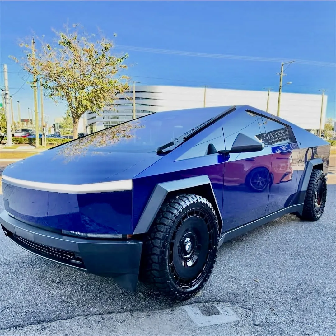 Tesla Cybertruck on Forgiato Ts01 wheels