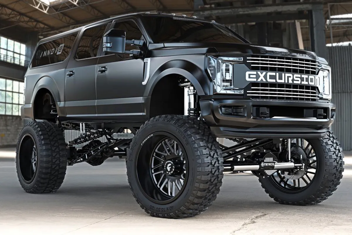 Ford Excursion on Forgiato Ventaglio-T wheels