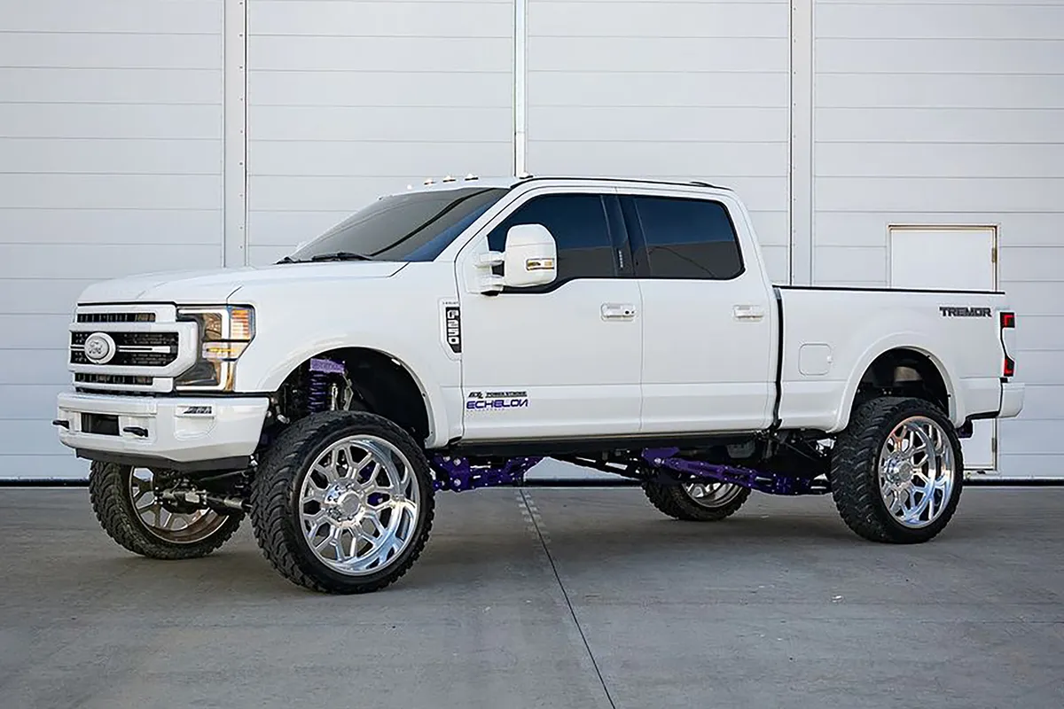 Ford F250 on Forgiato Flusso-T wheels