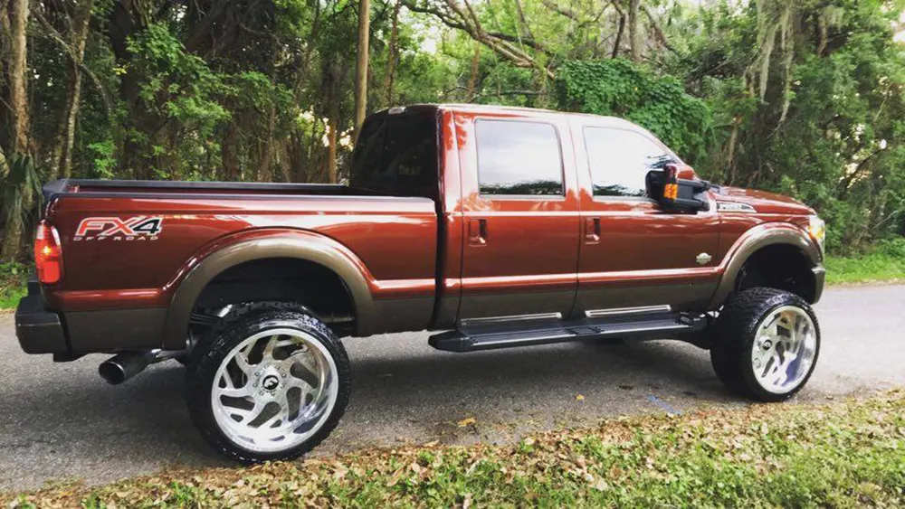 Ford F250 on Forgiato Girare-T wheels