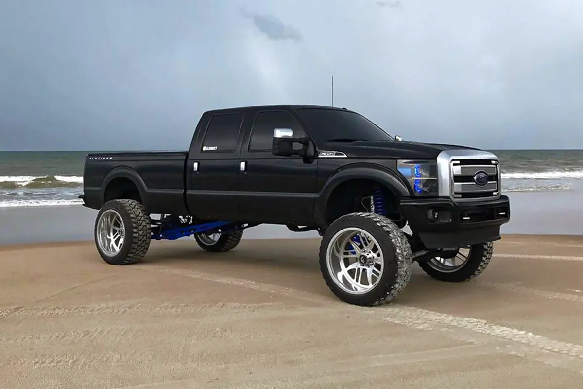 Ford F350 on Forgiato Decimo-T wheels