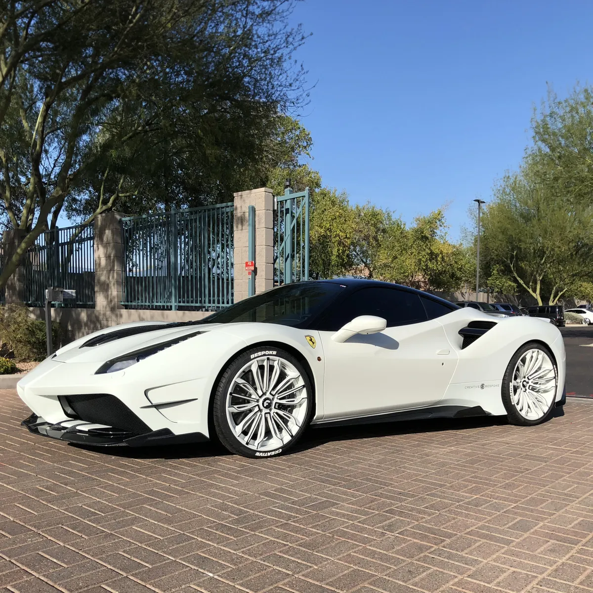Ferrari F8 on Forgiato Montare-ECL wheels