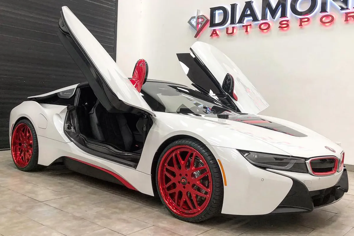 BMW I8 on Forgiato Kato-1-B wheels