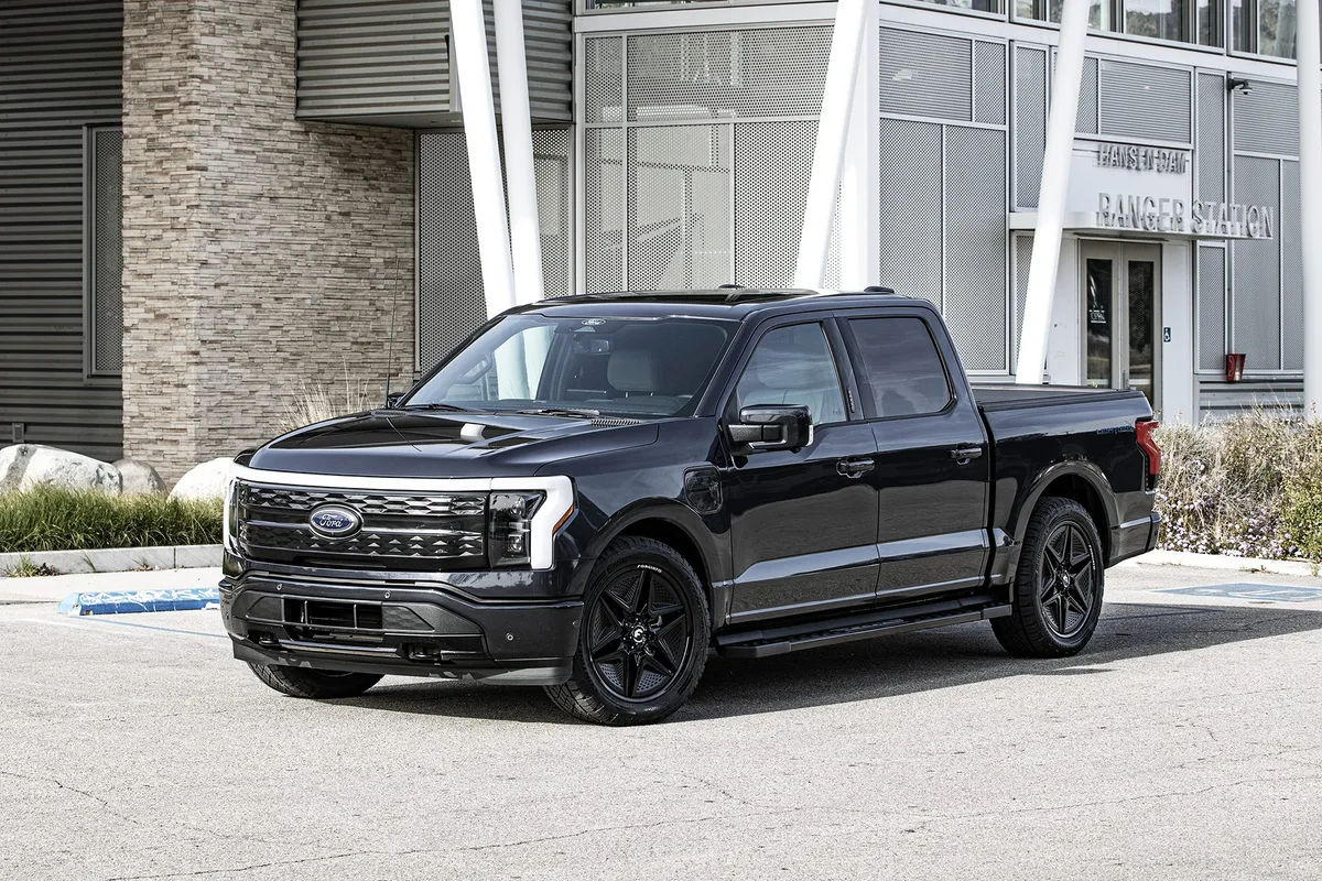 Ford Lightning on Forgiato EV wheels