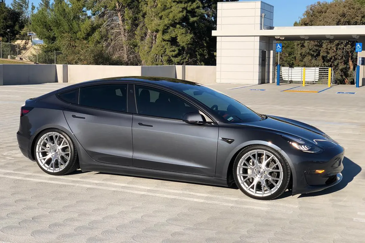 Tesla Model 3 on Forgiato Flow 001 wheels