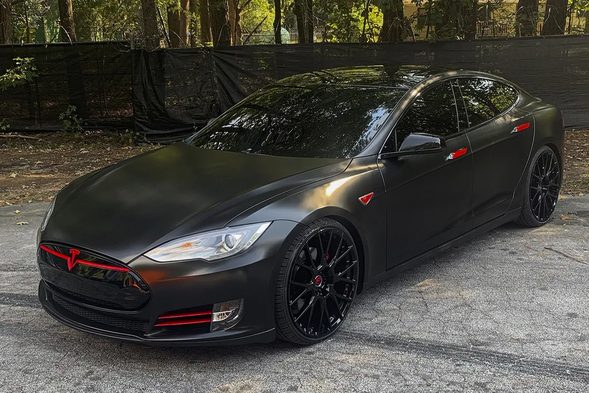 Tesla Model S on Forgiato Flow wheels