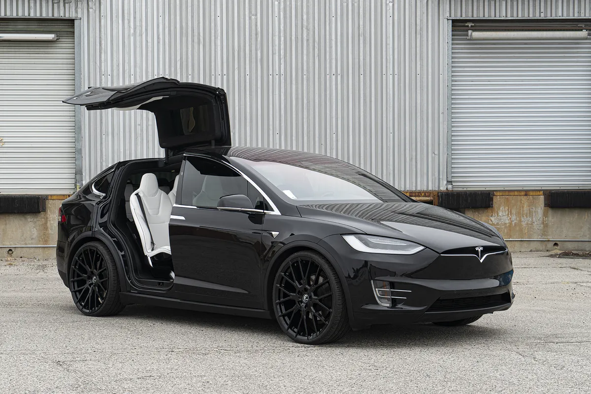 Tesla Model X on Forgiato Flow wheels