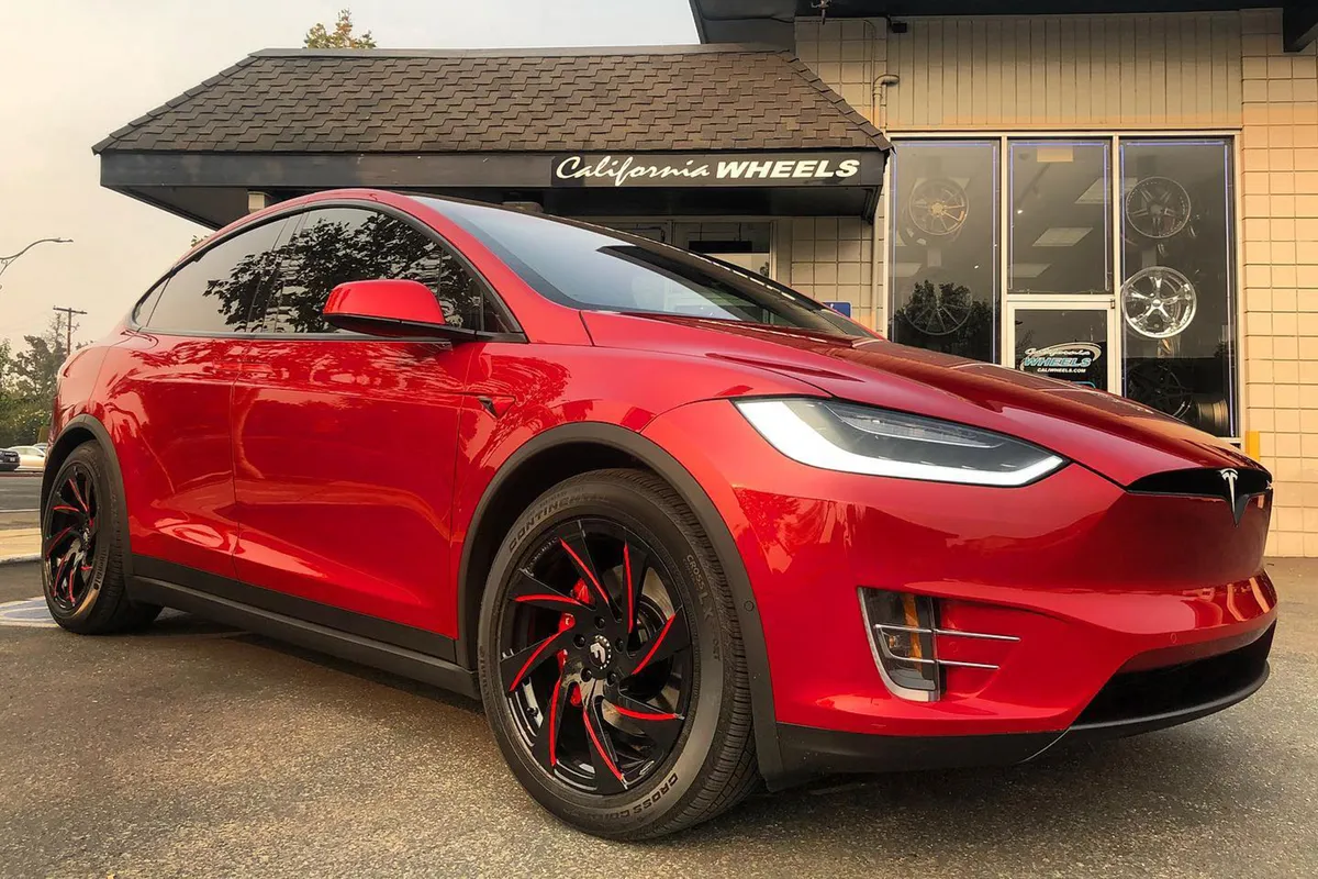 Tesla Model X on Forgiato Ivetos-M wheels