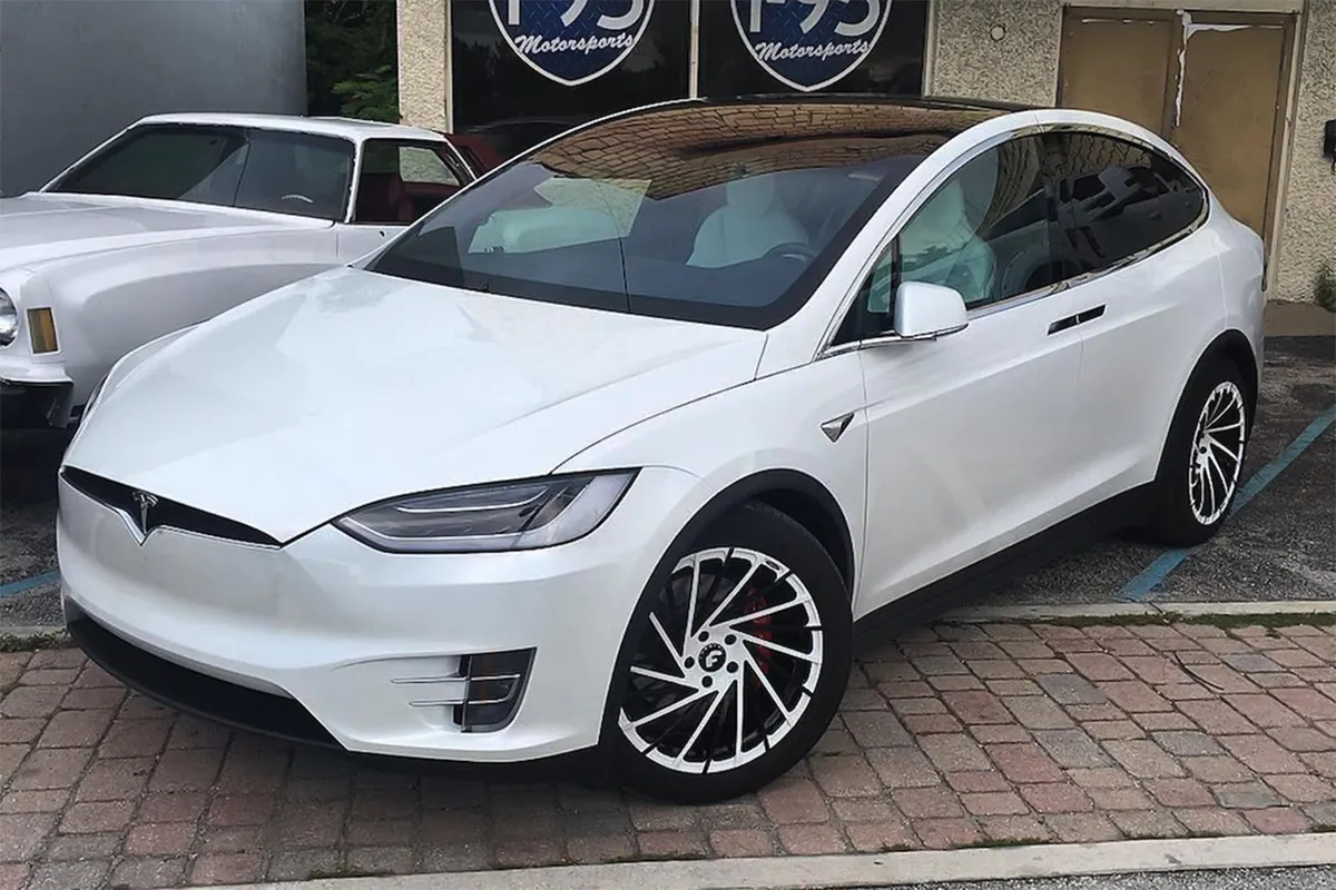 Tesla Model X on Forgiato Ventoso-M wheels