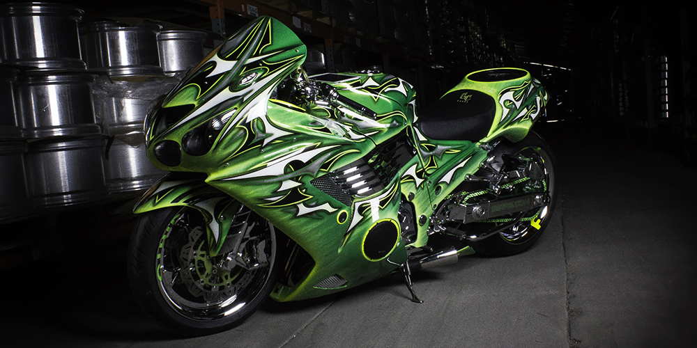 Motorcycle on Ninja Curva