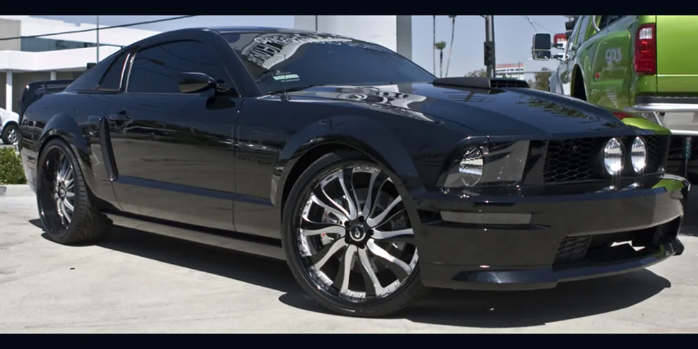 Ford Mustang on Forgiato Inferno wheels