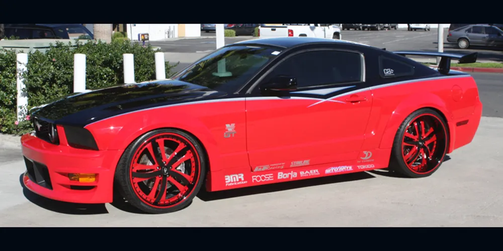 Ford Mustang on Forgiato Rasoio wheels