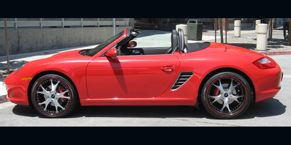 Porsche Boxster on Forcella