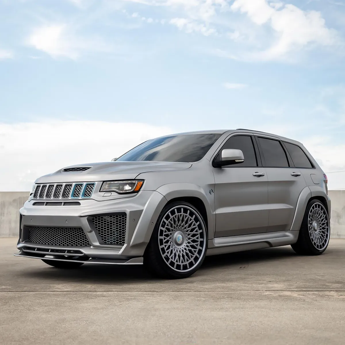 Jeep Track Hawk on Forgiato Meshato-ECL wheels