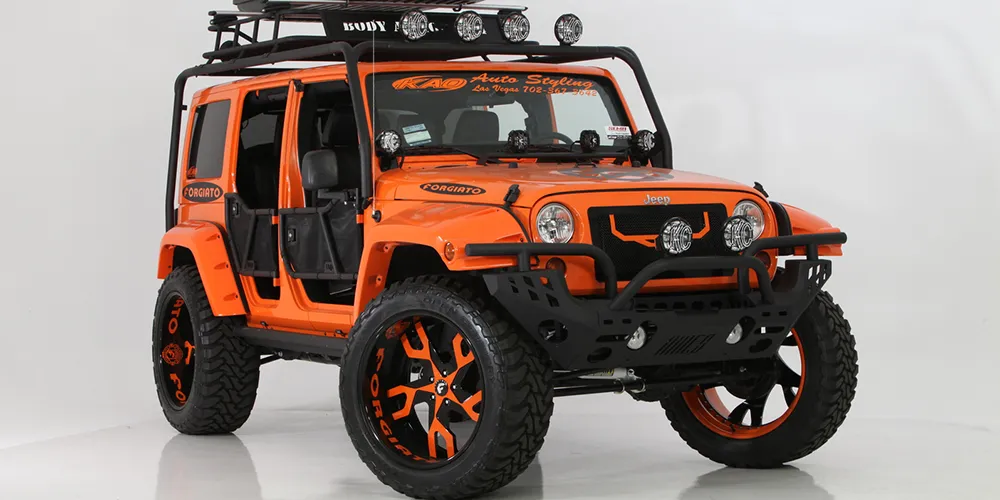 Jeep Wrangler on Forgiato Basamento wheels