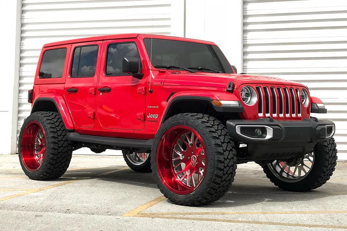 Jeep Wrangler on Forgiato Fratello-T wheels