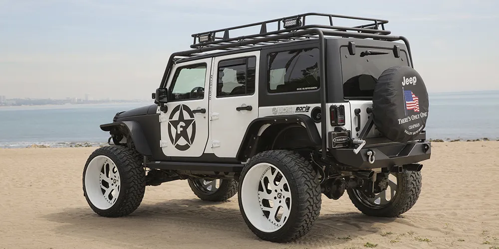 Jeep Wrangler on Forgiato Indierto-T wheels