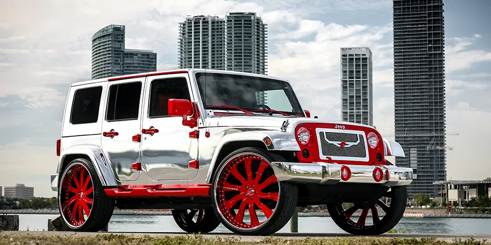 Jeep Wrangler on Forgiato Inferno wheels