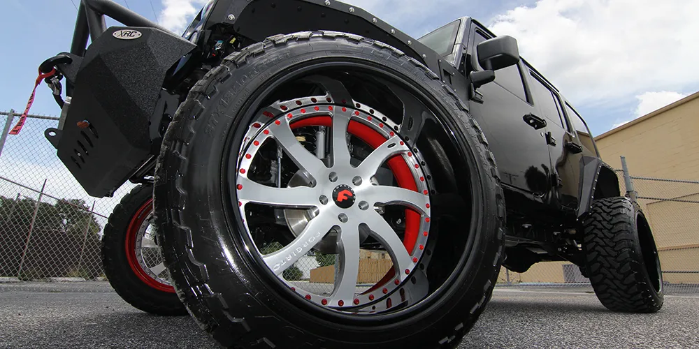 Jeep Wrangler on Forgiato Quattresimo wheels