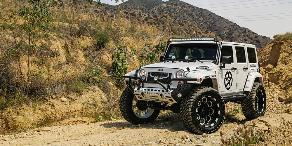 Jeep Wrangler on Forgiato Rivoto-T wheels